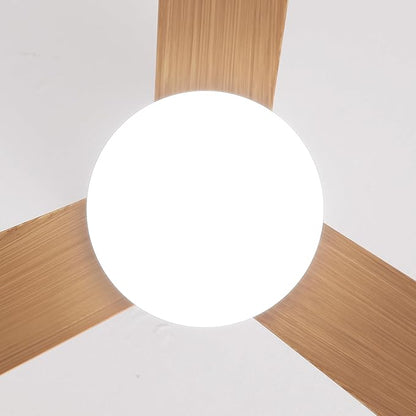 52" White Ceiling Fan with Light and Remote, Modern 3-Blade DC Motor Ceiling Fan, Quiet Reversible Airflow, 6-Speed LED, Use for Bedroom Living Room Kitchen Indoor Use