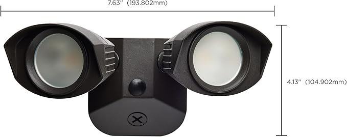 Nuvo 65/212 LED Dual-Head Security Light, 3000K, Bronze