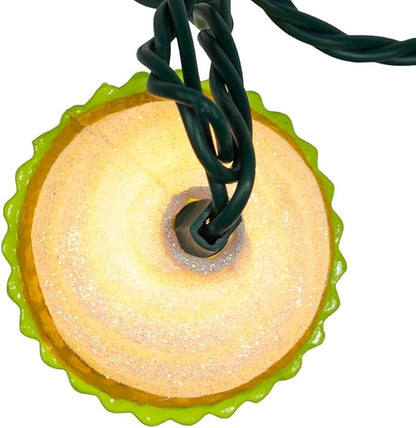 Kurt Adler 12-Foot UL 10-Light Multicolor Cupcake Light Set with Green Wire