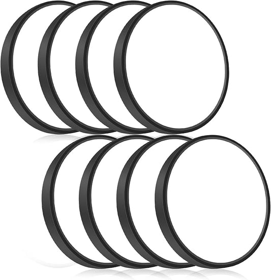 8PACK LED Ceiling Light Flush Mount Fixture 7Inch 15W 5CCT & 100W Equivalent Closet Light Fixture,Ultra Thin Round Black Surface Flushmount Fixtures for Bathroom,Bedroom,Kitchen,Hallway,Interior