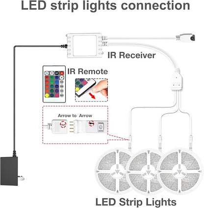DAYBETTER Led Strip Lights 300 ft Ultra Long Smart Light Strips with App Voice Control Remote, 2835 RGB Music Sync Color Changing Lights for Bedroom, Kitchen, Party,Home Decoration