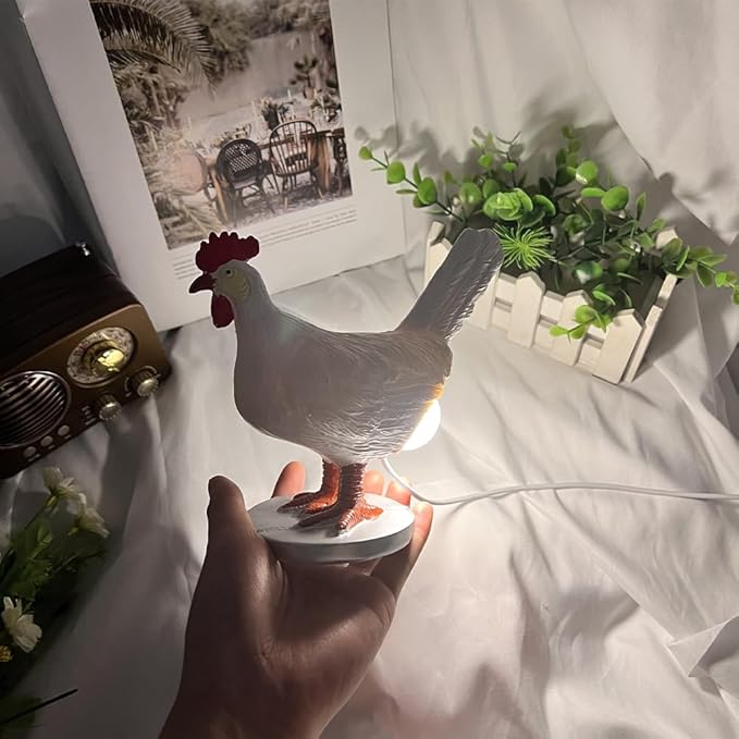 3D Egg-Laying Chicken Lamp - USB LED Table Light, DIY-Friendly & Compact | Ideal Easter/Birthday Gift for Chicken Lovers, Whimsical Home Decor