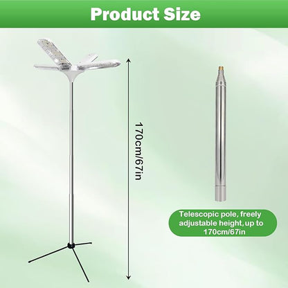 Grow Lights for Indoor Plants, 240 LEDs Full Spectrum, 15-67 Inches Height Adjustable, 3/9/12H Auto Timer ＆ 4 Dimmable Brightness for Large and Small Plants