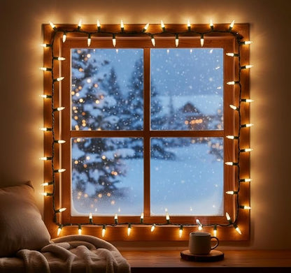 Brite Star 300 Count Mini String to String Lights, Green Wire, Clear