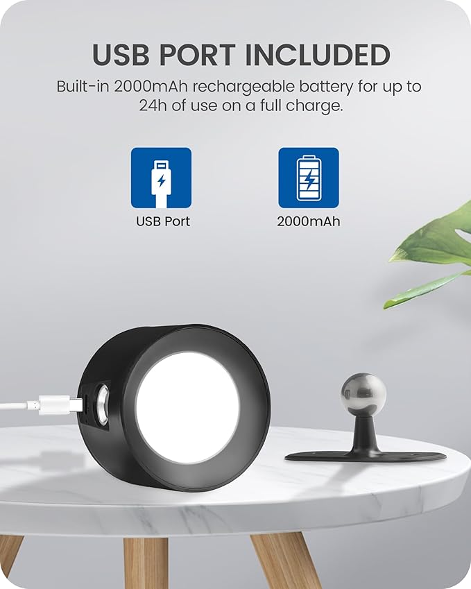 Battery Operated Wall Sconces 4 Pack, Rechargeable Wall Sconce with Remote Control, 3 Color Temp & 3 RGB & Dimmable, Wireless Wall Mount Light for Hallway, Bedroom, Black B02YBP406