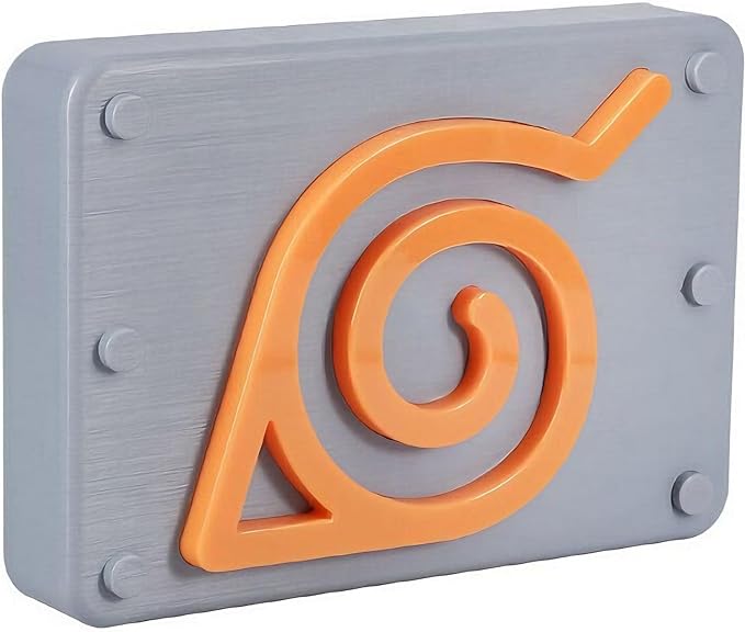 Paladone Naruto Shippuden Official Licensed Konohagakure Icon Light, Tabletop or Wall Mount Anime Night Light & Room Decor for Manga Fans, Comic and Gamer Gift