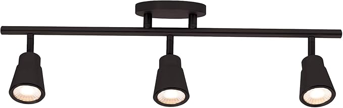 WAC Lighting, Solo 3 Light LED Energy Star Fixed Rail 3000K in Black