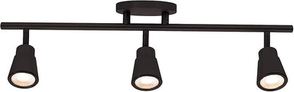 WAC Lighting, Solo 3 Light LED Energy Star Fixed Rail 3000K in Black