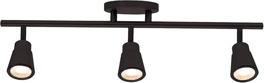 WAC Lighting, Solo 3 Light LED Energy Star Fixed Rail 3000K in Black