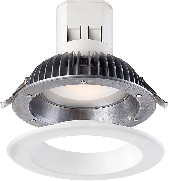 Designers Fountain EV608941WH30 Easy Up 6" 3000K Soft White 93 CRI IntegratedLED Recessed Light with J-Box (No Can Needed), 6 inches,