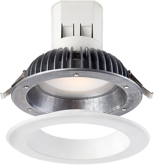 Designers Fountain EV608941WH30 Easy Up 6" 3000K Soft White 93 CRI IntegratedLED Recessed Light with J-Box (No Can Needed), 6 inches,