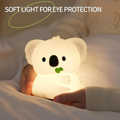 Koala Night Light, 7 Colors Dimmable Bedside Lamp, Touch Control Night Lamp with Timer for Kids Adults, Used for Camping Party Room Decor (Koala)