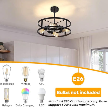 Black Semi Flush Mount Ceiling Light,Industrial Farmhouse Sloped Lights Fixture, Adjustable Height Metal Lighting for Kitchen Dining Room Entryway Hallway Living Room