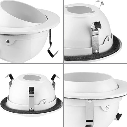Progress Lighting P804003-028 4" LED Recessed Eyeball Trim Satin White (P804N Series)