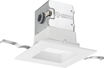 Lithonia Lighting 4JBK SQ 30K 90CRI MW M6 Canless Kit, Square, Matte White