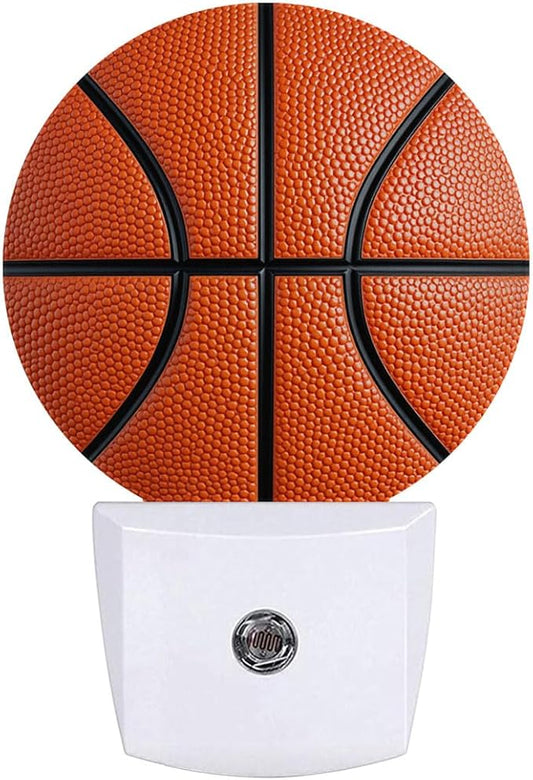 Basketball Line Night Light Auto Sensor Led Dusk to Dawn Lamp Home Decor for Men Women