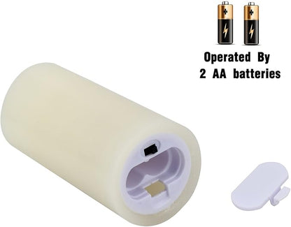 Vinkor Flameless Candles Battery Operated Candles Real Wax Pillar LED Candles with 10-Key Remote and Cycling 24 Hours Timer (Ivory 4" 5" 6" 7" 8" 9")