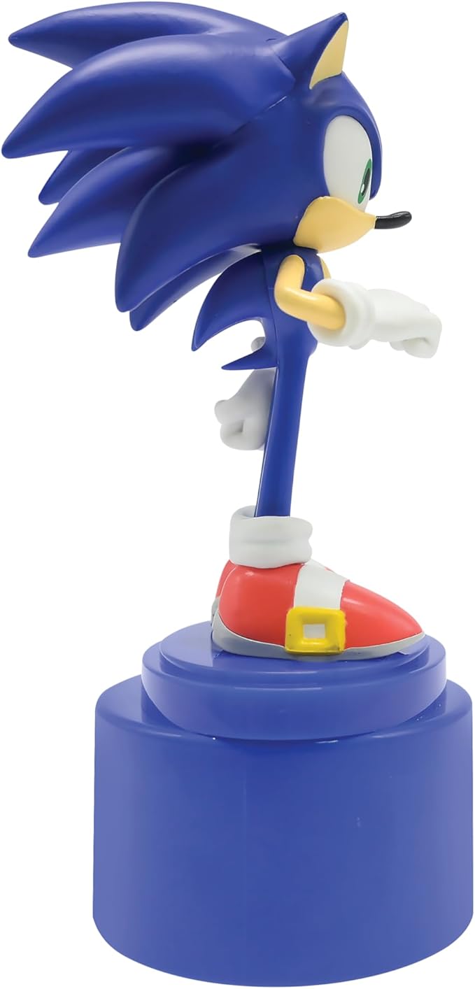 Lexibook, SEGA Sonic The Hedgehog, LED Pocket Night Light for Children's Room, Soft Light, Battery Operated, Blue, NLJ01SN