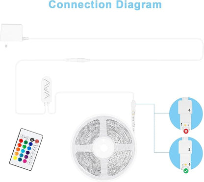 Tatazone RGBWW Smart LED Strip Lights, 32.8ft Tunable White 3000K to 6500K+RGB WiFi Led Light Strips Work with Alexa Google, Music Sync Color Changing Indoor Rope Lights for Kitchen, Room, Cabinet
