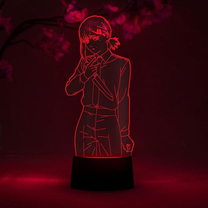 Otaku Lamps Kobeni Chainsaw Man – Anime Lamp Figure Night Light, 16 Color RGB LED – 3D Anime Room Décor Gift for Otaku