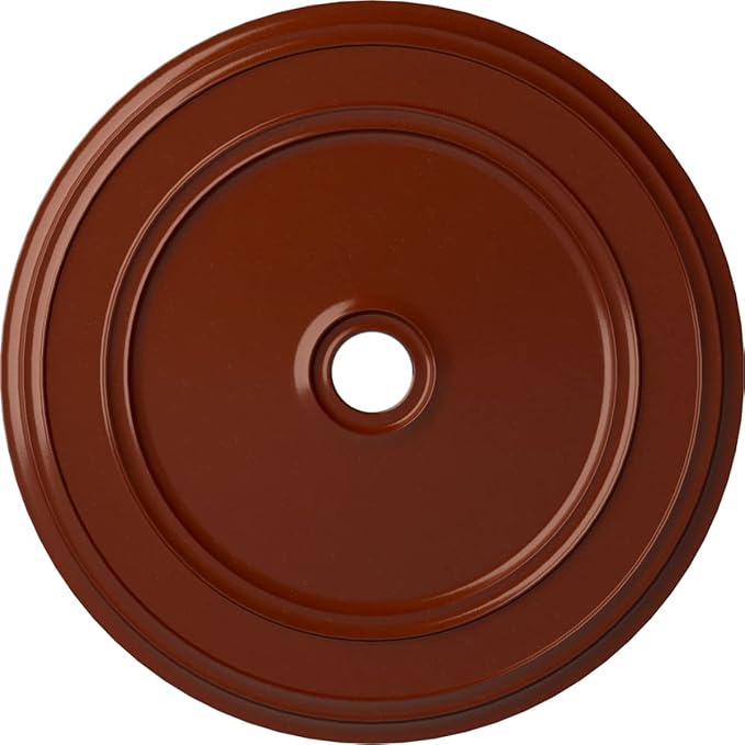 41 1/8"OD x 4"ID x 2 1/8"P Classic Ceiling Medallion (Fits Canopies up to 5 1/2"), Hand-Painted Firebrick
