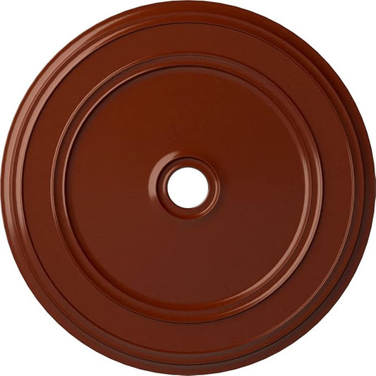 41 1/8"OD x 4"ID x 2 1/8"P Classic Ceiling Medallion (Fits Canopies up to 5 1/2"), Hand-Painted Firebrick