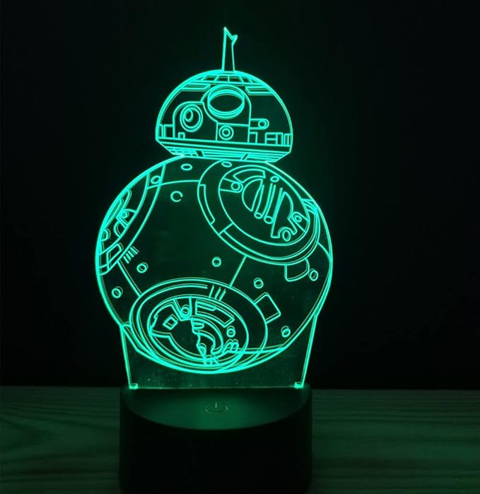 3D Illusion Platform Night Lights Touch Switch 7 Color Change USB Power LED Desk Lamp for Home Decorations or Holiday Gifts