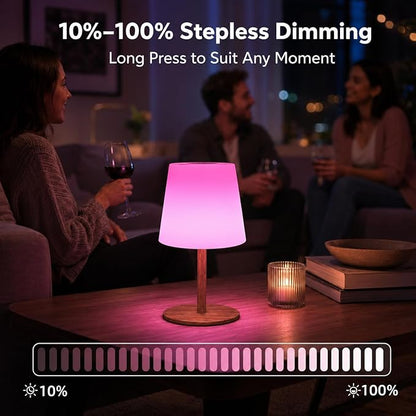 EZVALO Spa-Like Shower Lamp – Waterproof Bathroom Lamp with Remote, Rechargeable Cordless Mood Light, 3 Color Temps & 80 RGB Colors for Relaxing Bathroom & Bathtub Experience (2 Packs)
