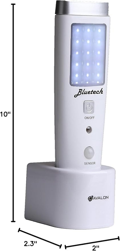 Bluetech A1EMERGENCYLIGHT Avalon LED Flashlight Night Emergency Preparedness, Portable Unit with Motion Detection,Power Failure Light & ETL Approved Blackout Light, 1 Pack, White