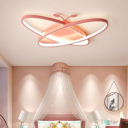 Modern Led Ceiling Light Fixture Kids Bedroom Flush Mount Ceiling Lights Dimmable with Remote Ceiling Lamp Creative Cartoon Chandelier Lighting for Girl Boy Baby Nursery Toys Room