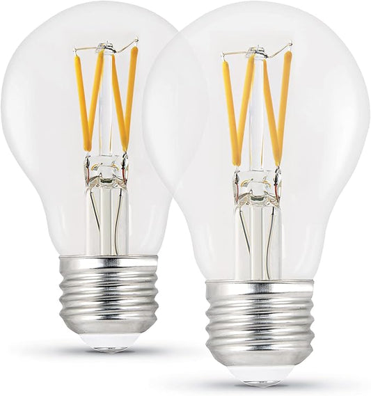 Feit Electric LED A19 Medium Base Light Bulb - 60W Equivalent - 15 Year Life - 810 Lumen - 2700K Soft White - Dimmable | 2-Pack