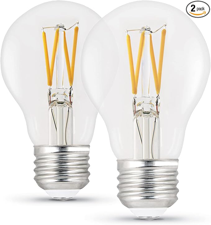 Feit Electric LED A19 Medium Base Light Bulb - 60W Equivalent - 15 Year Life - 810 Lumen - 5000K Daylight - Dimmable | 2-Pack