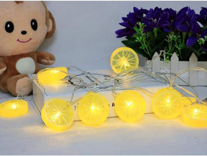 Fruit String Lights Battery Powered Indoor Outdoor Lighting Lamp Strawberry/Grape/Watermelon/Lemon/Banana for Wedding Home Birthday Garden Yard Patio Party Decorations (Pineapple)