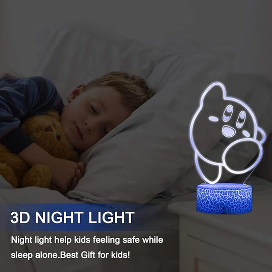 3D Night Light LED Table Lamp 16 Colors Changing with Remote Control Room Decor Gifts for Fans Christmas Birthday