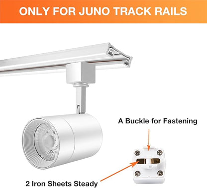 ALAMPEVER LED Track Lighting Heads for J Type,Dimmable Track Lighting Fixtures Ceiling for Wall Art,12W Track Light,800LM, CRI90, 3000K Soft White,75W, 8Pack,White