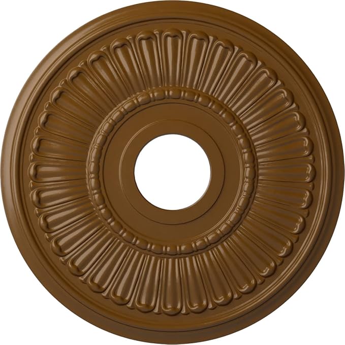 Ekena Millwork CM16MLSTF 16"OD X 3 5/8"ID X 3/4"P Melonie Ceiling Medallion Fits Canopies Up to 6 3/8", Smokey Topaz