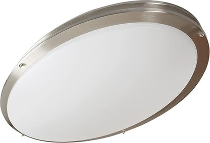 Design House 32 Inch Owens Integrated LED Ceiling Light, Dimmable, Bed Hall Kitchen Entry, Brushed Nickel – Design House, 587261