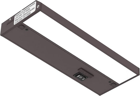 GETINLIGHT 9-inch 3 Color Levels LED Under Cabinet Lighting, Hardwired or Plugged-in, Selectable White 2700K/3000K/4000K, Dimmable, Bronze Finished, IN-0210-0-BZ