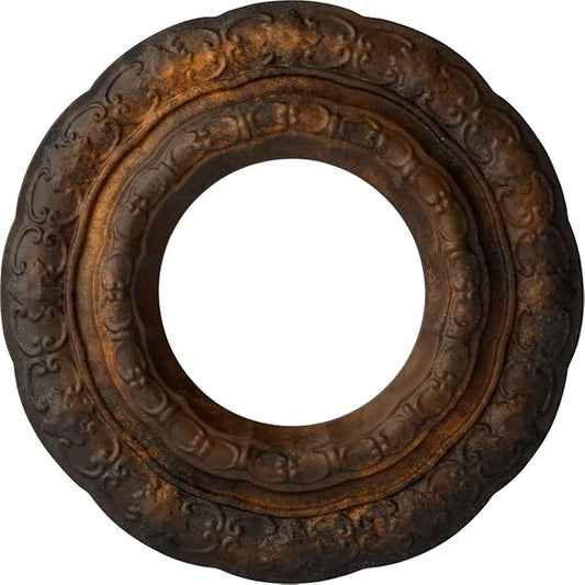 Ekena Millwork Lisbon Hand-Painted Ceiling Medallion