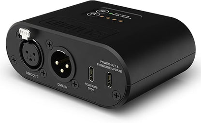CHAUVET DJ – D-Fi Hub 2 Wireless DMX Transmitter Receiver | Long-Range D-Fi Control for Unlimited Fixtures, ILS Command Compatible, USB-C Power Output, Compact Stage Lighting Controller