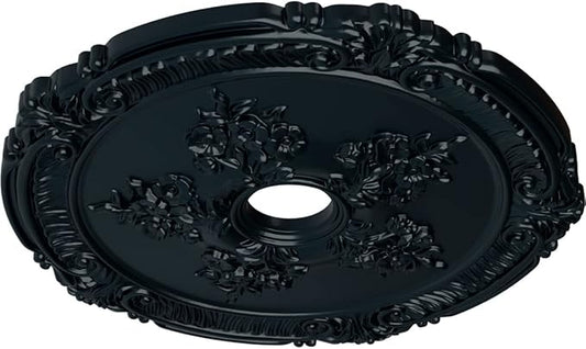 Ekena Millwork CM26ATNSF - 26"OD x 3 3/4"ID x 1 1/2"P Attica with Rose Ceiling Medallion (Fits Canopies up to 4 1/2") - Ceiling Medallion, Night Shade