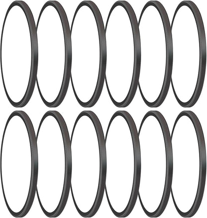 12Pack 28W 3200lm LED Flush Mount Ceiling Light, Super Slim 12 inch LED Ceiling Light, 5000K Daylight LED Ceiling Light for Bedroom, Living Room, Dining Room，Ofiice, Garage… (5000K-12 Pack(Black))