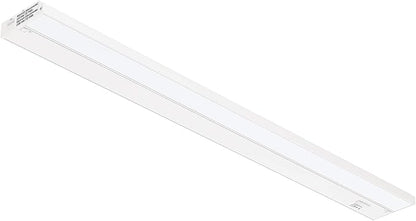 Getinlight 32-inch 3 Color Levels LED Under Cabinet Lighting, Hardwired or Plugged-in, Selectable White 2700K/3000K/4000K, Dimmable, White Finished, IN-0210-4