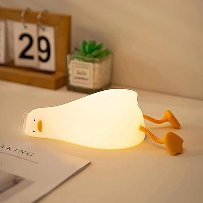 Cute Duck/Chicken/Rabbit/Panda NightLight, LED Squishy Animal Novelty Lamp for Toddler Baby Kids, Nursery Touch Kawaii Room/House Decor Bedside Touch Lamp for Breastfeeding