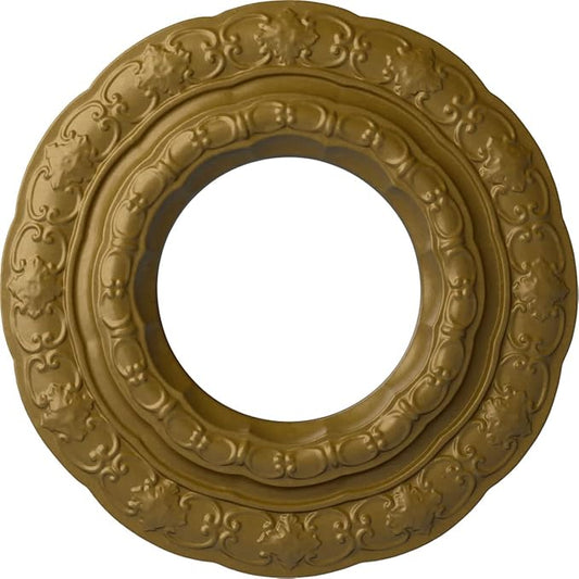 Ekena Millwork Lisbon Ceiling Medallion, Gold