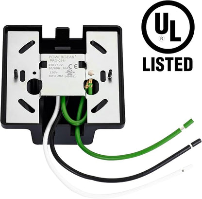 UL Listed H Track Floating Canopy Connector Black for Single Circuit H Type Track Rail, H Track Lighting Rails Cover Compatible with H Track Rail System, Track Lighting Accessories Kit, 1 Pack