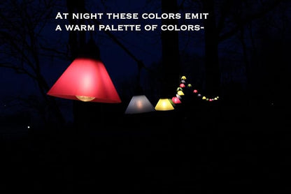 Multi Colored Outdoor Light Bulb Covers – 24 Pack Colored LED Lite Cover's Decorative for String Lights – Shades for Patio, Backyard, Garden, Party Décor