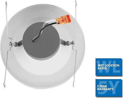 NICOR DLR566091203KNK DLR56(v6) 5/6-inch Nickel 900 Lumen 3000K Recessed LED Downlight
