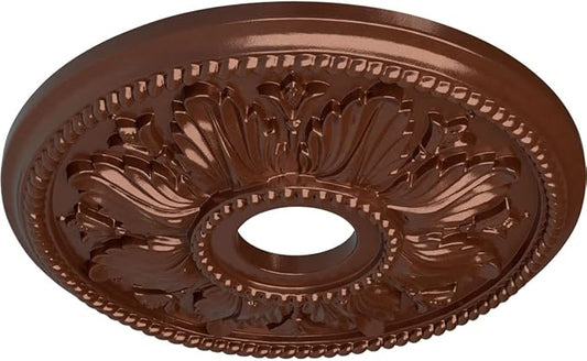 Ekena Millwork CM18ED1CPS Edinburgh Ceiling Medallion, Copper Penny