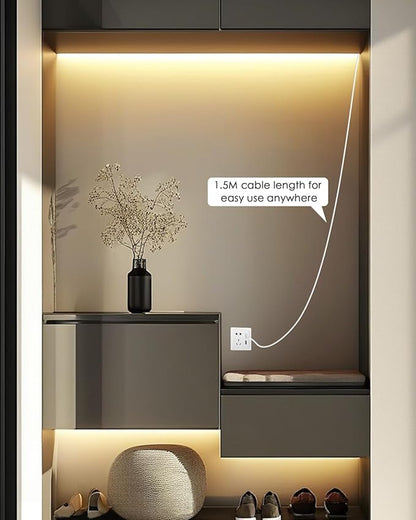 Aclorol COB LED Strip Lights Warm White 3000K 13.12ft/4M 5V Dimmable USB LED TV Backlight with Dimmer Flexible and Cuttable Lights for Kitchen Under Cabinet Cupboard Bedroom Wardrobe 320LEDs/M CRI85+